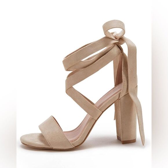 Vici Shoes - Vici | Tan Strappy Block Heel Size 9.5